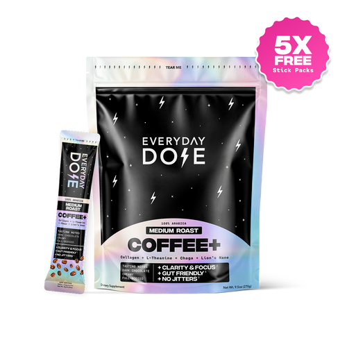 30 Servings of Coffee+ and 5 FREE Stick Packs