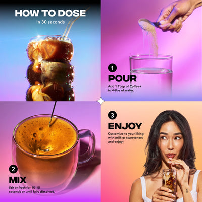 60 Servings of Coffee+ Medium Roast + FREE Starter Kit (Test)