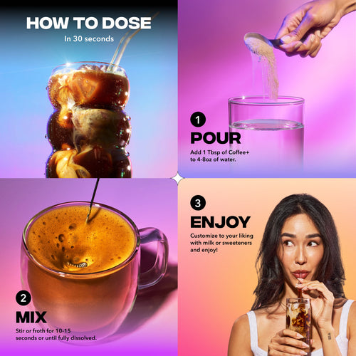 60 Servings of Coffee+ Medium Roast + FREE Starter Kit (Test)