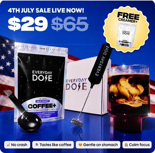30 Servings of Coffee + FREE Starter Kit + FREE Creamer